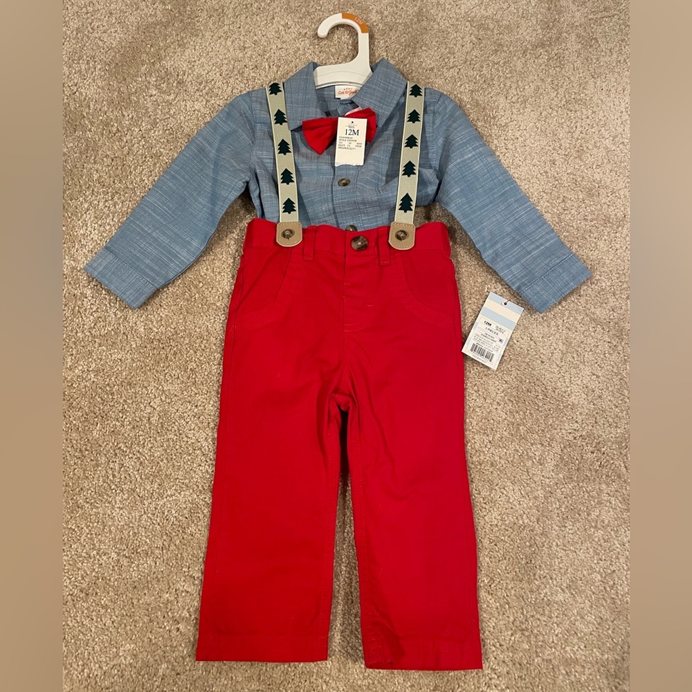 12 month boys Christmas outfit